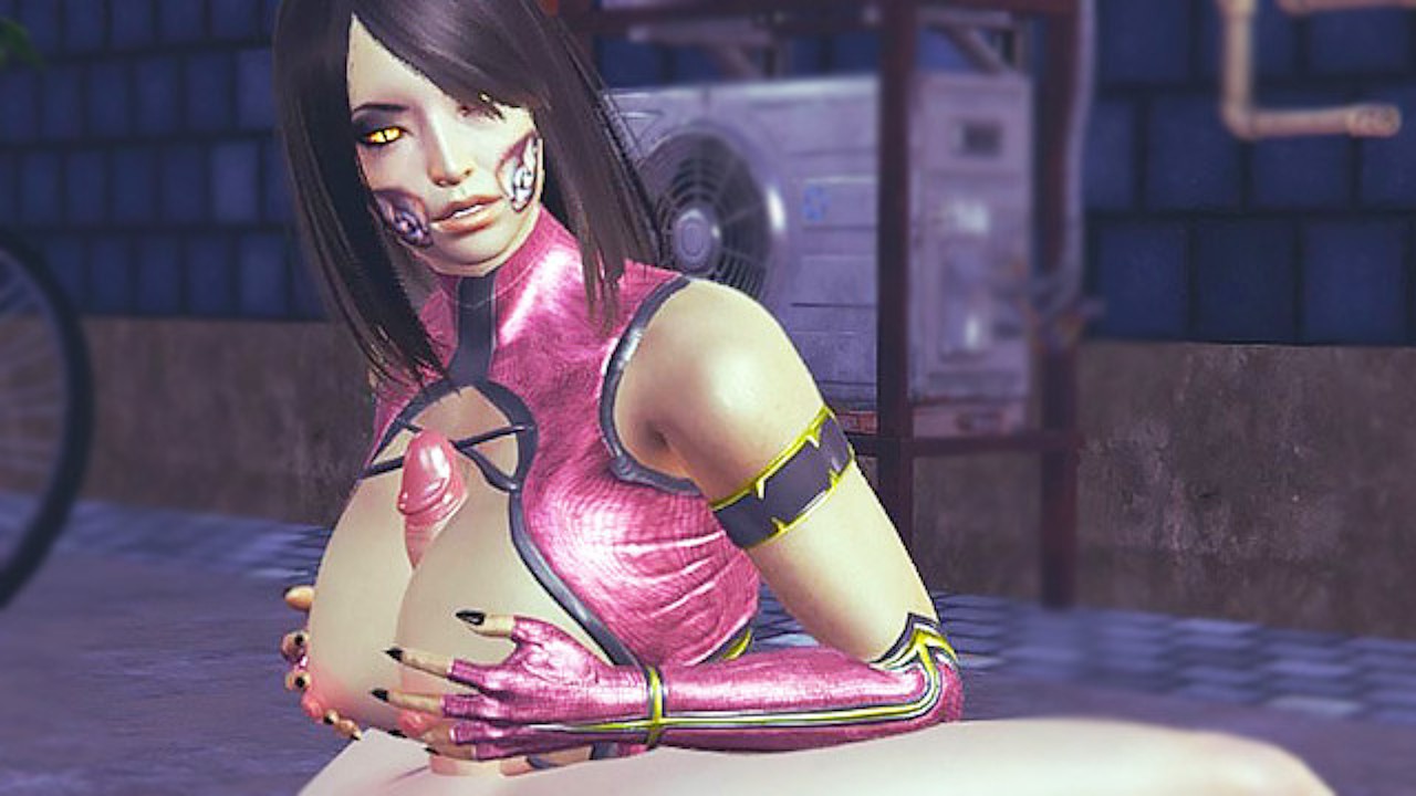 Mortal Kombat Mileena Tittenfick Im Freien